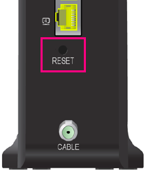 Cable Gateway Pro factory reset button