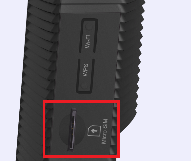 Home Wireless gateway Micro SIM slot