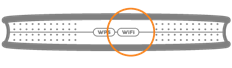 TP-Link VR1600v WiFi button