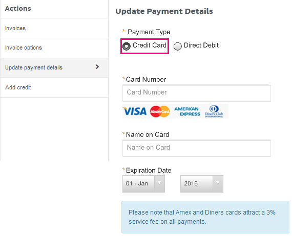 Toolbox payment details 3